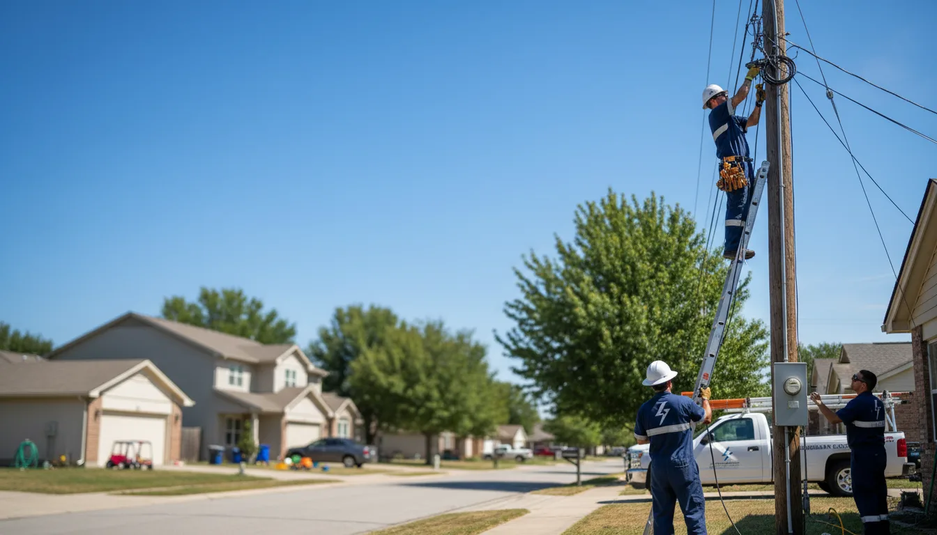 Residential electrician providing installation services in Brooks, KY